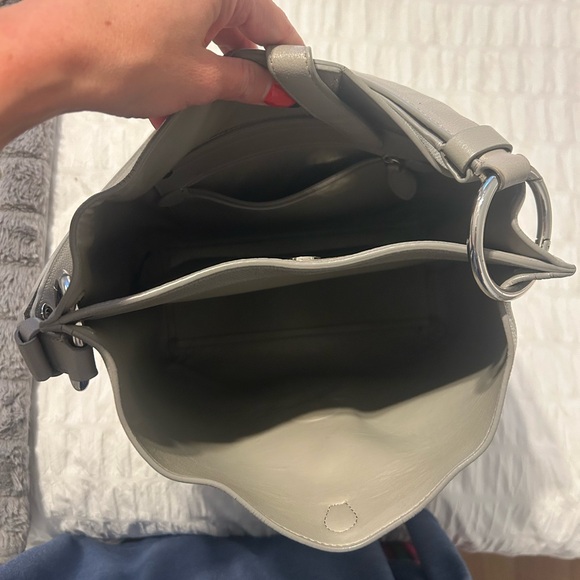 Rebecca Minkoff Gray Leather Shoulder Bag - Picture 4 of 4